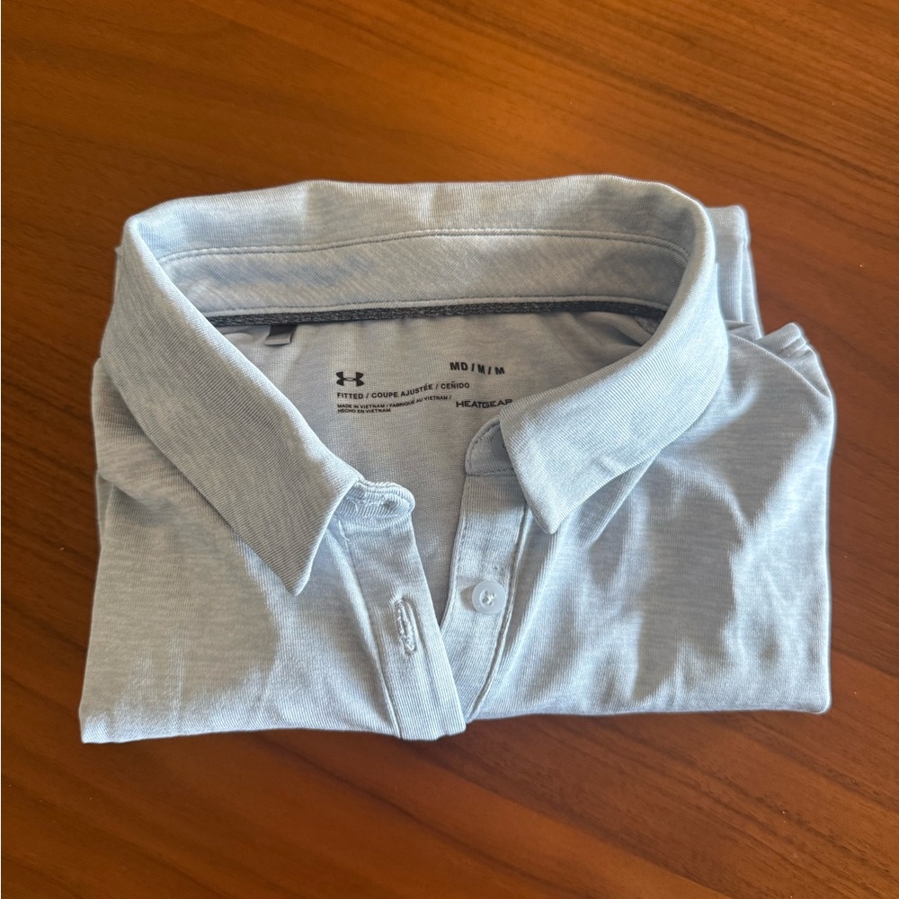 Under Armour Light Gray Polo Shirt